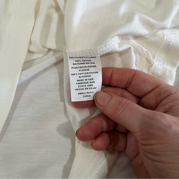 NEW ANTHRO Rails Romantic Casual Soft Pleated Flutter Lightweight T-Shirt S NWT - Picture 13 of 15